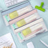 Toplive 3 Pieces Pencil Case Set, Clear Exam Pencil Pouch, TPU Zipper Pen Case Bag, Makeup Bag for Women, Portable Office School Stationery Storag...
