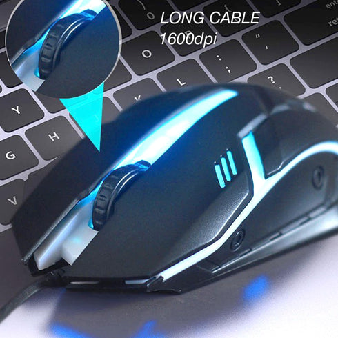Long USB A Mouse 20FT, High Performance Wired Mouse - USB Mouse for Windows PC Desktop, Laptop, Notebook, Mac, computerand Chromebook, for Righty ...