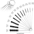 Straw Cleaner Brush 12Pcs Black Straw Brush 8 Inch Pipe Cleaners Scale Brush for Straws Reusable 12 Sizes of Straw Cleaning Brushes Set for Cleane...