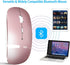 Bluetooth Mouse for Laptop, Wireless Mouse for Macbook Pro/Air/Mac/iPad/Chromebook/Computer -Rechargeale Dual Mode(USB 2.4Ghz + Bluetooth 5.2) Sil...