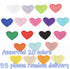 MSCFTFB 33 Pieces Small Heart Iron on Patches Sew Embroidered Patches Appliques Garment Embellishments for Clothing Jackets Backpack Shoes Repairi...