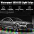 XT AUTO 8pcs 12V Super Bright 30cm 15 LED Flexible Waterproof LED Strip Light for Car Interior & Exterior Decoration DRL Day Running Light Or Boat...