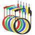 Sumnacon 39 Inch Multimeter Test Lead Set - 5 Pcs Stackable Banana Plug to Test Hook Wire Cable Kit with Protective, Flexible Wire Leads for Elect...