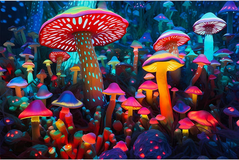 1000 Pieces Puzzle for Adults-Mushrooms Puzzle-Wooden Puzzle Highlights The Wonder and Fascination of The Mushrooms World-Thick, Sturdy Pieces Cha...