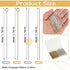 Eye Pins for Jewelry Making, 600 Pieces Jewelry Making Supplies for Adults Straight Pins Stainless Steel Eye Pins Flat Head Pins Kit Jewelry Findi...