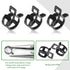 40 Pcs 1/3 Inch ID Spring Band Type Clamps, 8mm Fuel Hose Clamps Fasteners, Black Spring Hose Clip for Fuel Hose Line Water Pipe Air Tube Silicone...