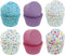 Bakery Crafts Pastel Everyday Baking Cups - 300-2" Cupcake Liners With Multi-colored Stars, Confetti, And Flowers In Pastel Shades, Greaseproof Pa...