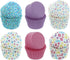 Bakery Crafts Pastel Everyday Baking Cups - 300-2" Cupcake Liners With Multi-colored Stars, Confetti, And Flowers In Pastel Shades, Greaseproof Pa...