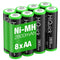 HiQuick 2800mAh AA Rechargeable Batteries High Capacity Performance, Per-charged 1.2V AA Batteries Pack of 8...