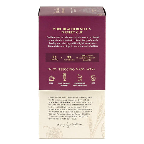 Teeccino Irish Cream Herbal Tea, Rich & Roasted Herbal Tea That’s Caffeine Free & Prebiotic for Natural Energy, 25 Tea Bags...