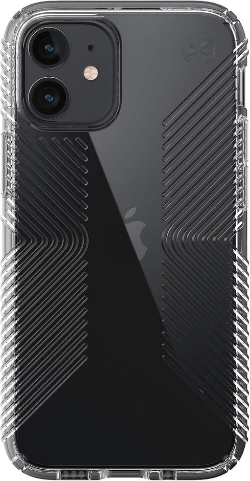Speck Products Presidio Perfect-Clear Grip iPhone 12 Mini Case, Clear/Clear...