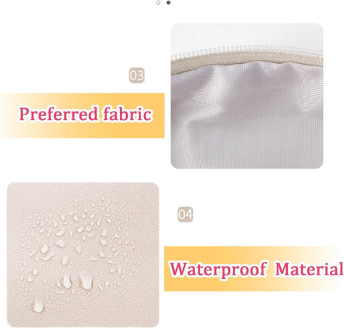 Personalized Initial Letter Makeup Bag,Preppy Patch Makeup Bag,PU Waterproof Travel Toiletry Bag,Chenille Letter Cosmetic Bag,Toiletry Zipper Pouc...
