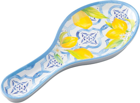 UPware Melamine Spoon Rest Spoon Holder Kitchen Utensil Holders 9.625 Inch for Kitchen Counter Dining Table (Lovely Lemons)...