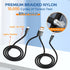 UCEC Dual USB C Cable, 4ft USB A to USB Type C Splitter Charging Cable, 2 in 1 Multi Charging Cable USB C Wire, Braided Nylon USB-C Charger Cable ...