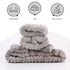 3 Pack Spa Headband and Wrist Washband Face Wash Set,Reusable Soft Makeup Headband Fleece Skincare Headbands for Washing Face Shower (Gray)...