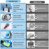 Portable Hand Held Fan-Handheld Personal Fan Rechargeable with 4 Speeds,Super Quiet,16 Hours of Use-Perfect for Airplane Beach Travel,Office,Gifts...