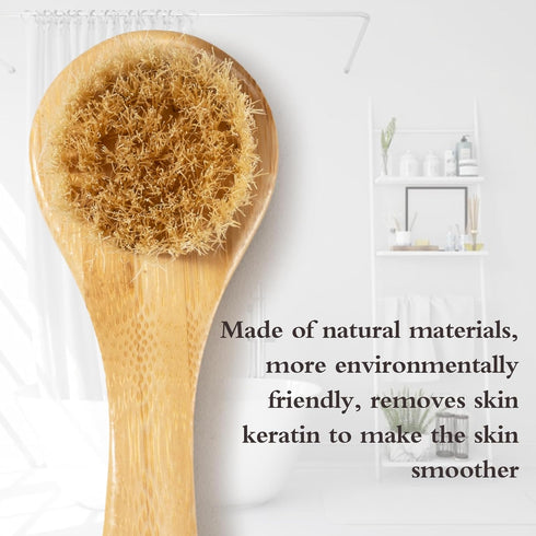 Face Dry Brush Blood Circulation, Dry Body Brush for Dry Skin,Remove facial keratin and blackheads?Wet and Dry Brush Suitable for All Kinds of Ski...