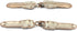 bezelry 3 Pairs Large Feather Cape or Cloak Clasp Fasteners. 108mm Fastened. Sew On Hooks and Eyes Cardigan Clip...