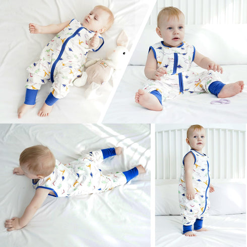 Miracle Baby Sleeping Sack with Feets TOG 0.5 Sleepsack Toddler Sleep Sack with Legs 100% Cotton Sleeveless Baby Wearable Blanket Baby Sleeping Ba...