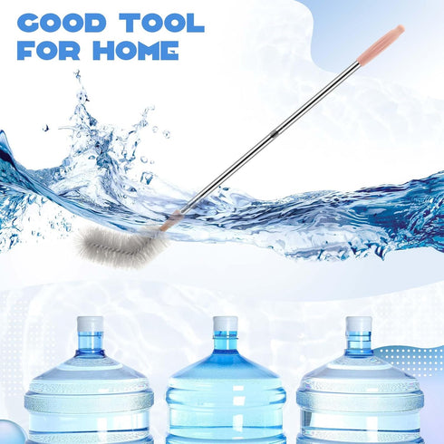 Tioncy 2 Pcs 28" Bottle Brush Cleaner Water Jug and 40'' Long Water Dispenser Brush 3 and 5 Gallon Bottle Cleaner Brush Water Jug Cleaners Nylon B...