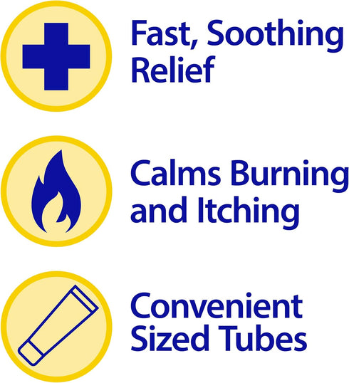 Hemorrhoidal Pain Relief Ointment 2 oz (56g) Per Tube Hemorrhoid Treatment for Fast Acting Itch, Swelling, and Maximum Strength Pain Relief (3 Pac...