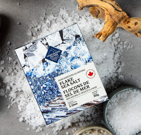 Flaky Sea Salt - 8.8 oz of Large Flake Salt - Hand Harvested on Vancouver Island - Perfect for Seasoning, Baking, Cooking, and Finishing - All Nat...
