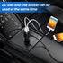 12V Car Charger with 5V Daul USB Ports and 5 Connectors for Radar Detector, LED Light Strip, Portable Air Pump, DVD Player, Monitor, Speaker, Brea...