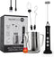 Secretbase Rechargeable Milk Frother Mixer Cordless USB, Charging Base and SS Pitcher - 3 Speed Milk Frother Handheld, Double-thickness Whisk, Tin...