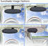 Anti-Glare Car Visor Sunshade Extender for Drivers and Front Seat Passengers (Silver) - 2 Pieces...
