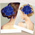 Blue Ladies Feather Flower Hair Clip Elegant Hat Flower Mesh Ribbons Brooch Pin Hair Accessory Fascinator Headwear Floral Corsage for Women and Gi...