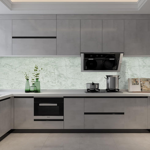 Green Contact Paper for Countertops,Green Marble Countertop Peel and Stick Waterproof Wallpaper,DIY Granite Vinyl Film for Kitchen Bathroom Desk T...