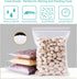 200 Pack Poly Zipper Bags,2 Different Size Small Craft Plastic Bags,Clear Reusable Ziplock Bags Storage for Bead,Jewelry,Candy,4x6 Inch/6x9Inch...