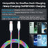 for OnePlus 8 7 Pro Warp Charging Cable USB C Charge Cord 2M/6.6FT USB A to C LED Glowing Light Cable for OnePlus 7T 6 5T Dash Charging SUPERVOOC ...