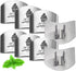 8 Pieces Finger Guards for Cutting, Stainless Steel Knife Cutting Finger Protectors Adjustable Safe Slice Hand Guard Protect Fingers for Food Chop...