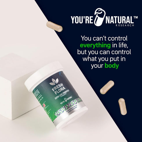 Fresh Flora - Probiotics & Prebiotics For Women and Men, Lactobacillus Lactospore, Howaru, 12 Registered Strain, Strengthens Immunity, Digestive &...