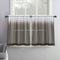 30 Inch Length Ombre Tier Curtains Faux Linen Shee Short Curtains - 2 Panels Brown Small Sheer Curtains for Cafe Kitchen Basement Bathroom,30 Inch...