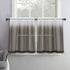 30 Inch Length Ombre Tier Curtains Faux Linen Shee Short Curtains - 2 Panels Brown Small Sheer Curtains for Cafe Kitchen Basement Bathroom,30 Inch...