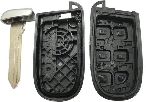 J-ACCES Key Fob Case Shell Fit for Jeep Grand Cherokee Dodge Challenger Charger Dart Durango Journey Chrysler 300...