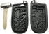 J-ACCES Key Fob Case Shell Fit for Jeep Grand Cherokee Dodge Challenger Charger Dart Durango Journey Chrysler 300...