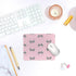 Girly Pink Mouse Pad,Bowknot Personalized Mouse Mat Design,Mouse pad for Desk Office Gaming Working,Gifts for Girls Women Female Friends,9.5x7.9 i...
