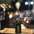 Cordless Table Lamp 5000mAh Battery LED Desk Lamp Minimalist Design Metal Table Night Light with Art LED Bulb, for Restaurant/Bedroom/Bars/Outdoor...