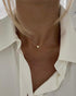 Tewiky Diamond Necklaces for Women, Dainty Gold Necklace 14k Gold Plated Long Lariat Necklace Simple Gold CZ Diamond Choker Necklaces for Women Tr...