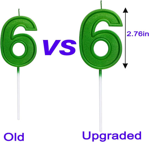 2.76 Inches Large Number Candles Birthday Candles Cake Numeral Candles Topper Decoration for Birthday Celebration Reunions Anniversary Party Suppl...