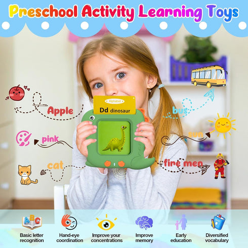 Pocket Speech Talking Flash Cards - 336 Sight Words Toddlers Montessori Audible Speech Buddy Early Learning Flashcards, Autism Sensory Toys Speech...