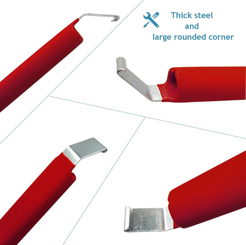 Fpz-bd7" 1Pcs Red Vinyl Siding Tools,Vinyl Siding Removal Tool For Install and Repair Vinyl Sidings Without Damage Siding With Extra Long Anti-ski...