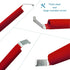 Fpz-bd7" 1Pcs Red Vinyl Siding Tools,Vinyl Siding Removal Tool For Install and Repair Vinyl Sidings Without Damage Siding With Extra Long Anti-ski...