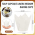 200PCS Tulip Cupcake Liners Parchment Baking Cups Muffin Wrappers Perfect for Birthday Parties, Weddings, Baby Showers, Catering, Restaurants Stan...