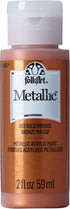 FolkArt Metallic Acrylic Paint in Assorted Colors (2 Ounce), 663 solid Bronze...
