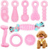 Puppy Toys, 9 Pack Puppy Chew Toys for Teething, Cute Pink Small Dog Toys, Puppy Teething Toys for Puppies, Soft Durable Interactive Dog Chew Toys...