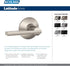 Schlage F170 LAT 716 CEN Latitude Door Lever with Century Trim, One Sided Non-Turning Dummy Door Handle, Aged Bronze...